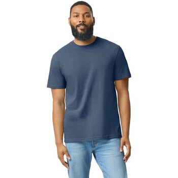 Abbigliamento T-shirts a maniche lunghe Gildan 67000 Blu