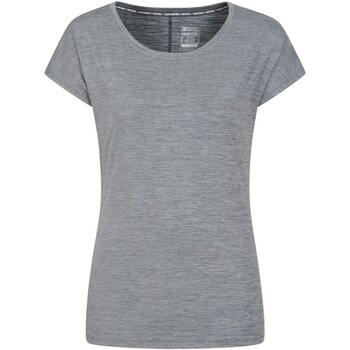 Abbigliamento Donna T-shirts a maniche lunghe Mountain Warehouse Panna II Grigio