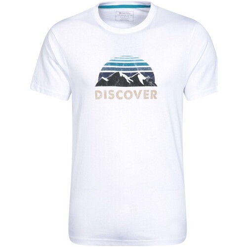 Abbigliamento Uomo T-shirts a maniche lunghe Mountain Warehouse Discover Bianco
