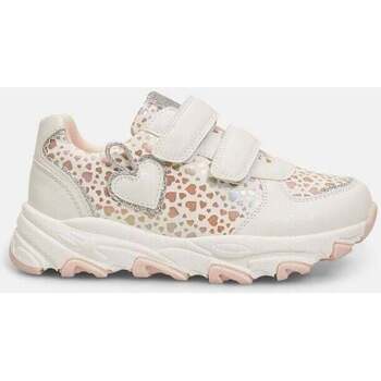 Scarpe Donna Sneakers Bubblegummers Sneaker da bambina con stampa a cuori e Bianco