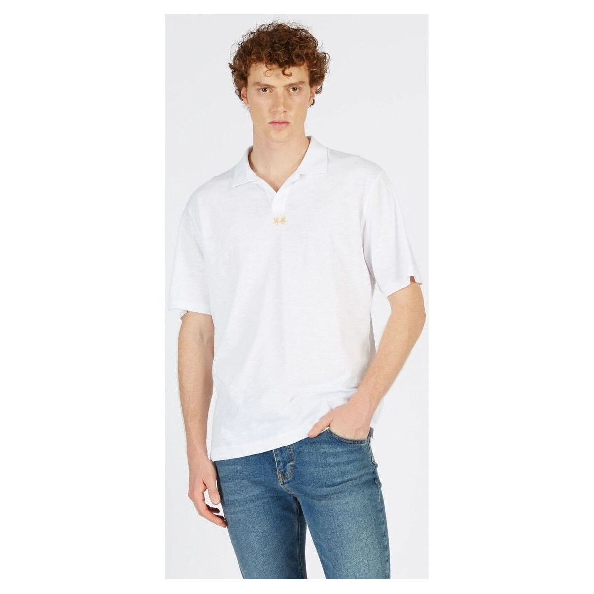 Abbigliamento Uomo T-shirt & Polo La Martina CCMP05 JS259-00001 Bianco