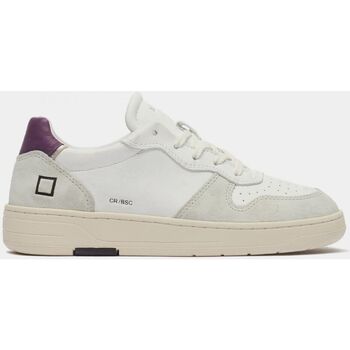 Scarpe Donna Sneakers Date W391-CR-BA-IP COURT-WHITE/PURPLE Bianco