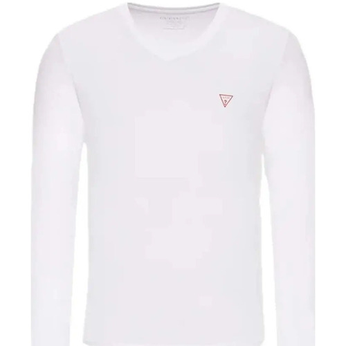 Abbigliamento Uomo T-shirts a maniche lunghe Guess Vn Core Bianco