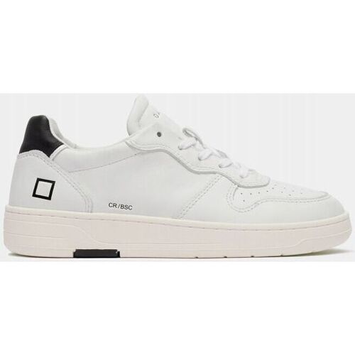 Scarpe Donna Sneakers Date W391-CR-BA-WB COURT-WHITE/BLACK Bianco