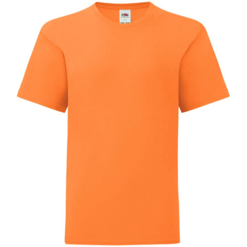 Abbigliamento Unisex bambino T-shirt maniche corte Fruit Of The Loom Iconic Arancio