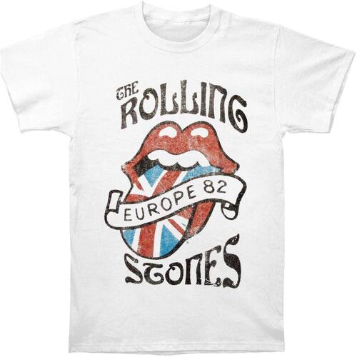 Abbigliamento T-shirts a maniche lunghe The Rolling Stones Europe 82 Bianco