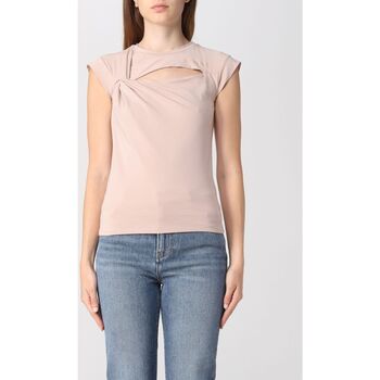 Abbigliamento Donna T-shirt & Polo Pinko TROPICI T-SHIRT JERSEY TORCHON Beige