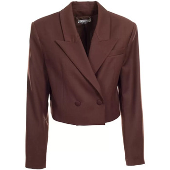 Abbigliamento Donna Giacche / Blazer Jijil blazer corto marrone Marrone