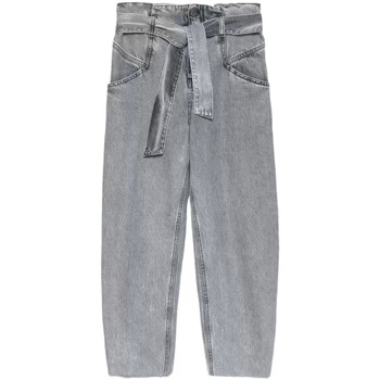 Abbigliamento Donna Jeans GaËlle Paris jeans boyfriend grigio con cintura Grigio