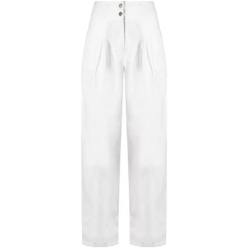 Abbigliamento Donna Jeans GaËlle Paris pantalone palazzo bianco Bianco