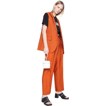 Karl Lagerfeld pantaloni classici terracotta Arancio
