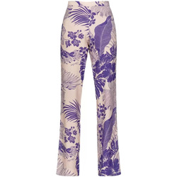 Abbigliamento Donna Pantaloni Pinko pantaloni a palazzo tropicale Viola