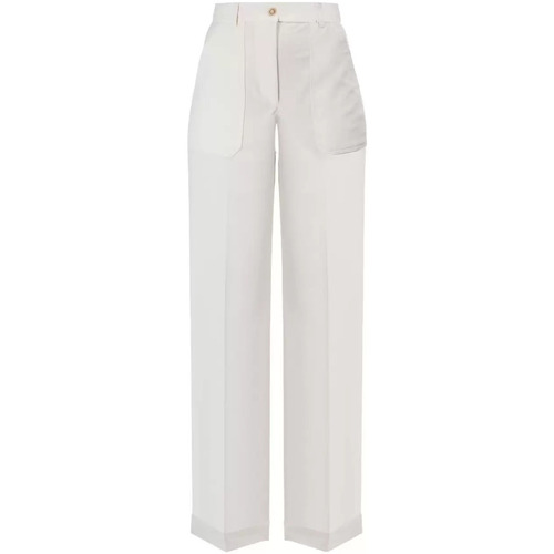 Abbigliamento Donna Pantaloni Pinko pantaloni ampi bianchi Bianco