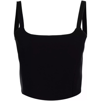 Abbigliamento Donna Top / T-shirt senza maniche Jijil crop top nero Nero