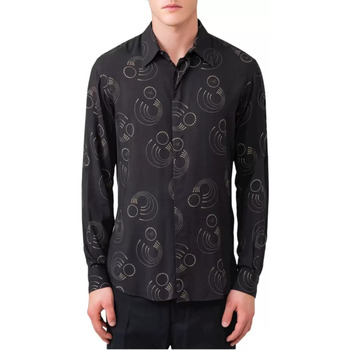 Abbigliamento Uomo Camicie maniche lunghe GaËlle Paris camicia in viscosa nera Nero