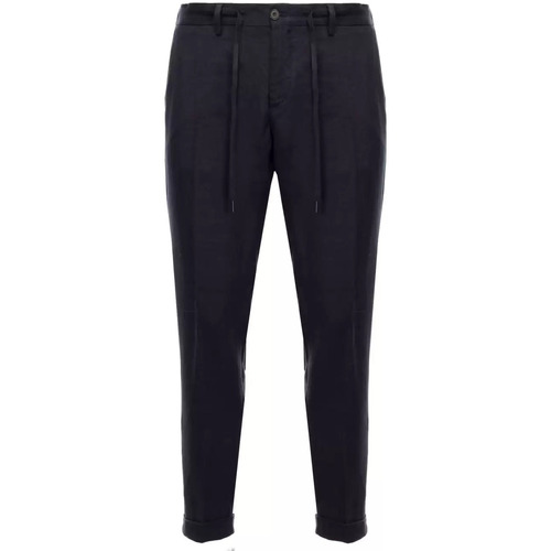 Abbigliamento Uomo Pantaloni Outfit pantalaccio nero in lino Nero