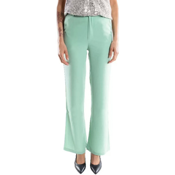 Abbigliamento Donna Pantaloni Rut&circle pantalone a palazzo menta Verde