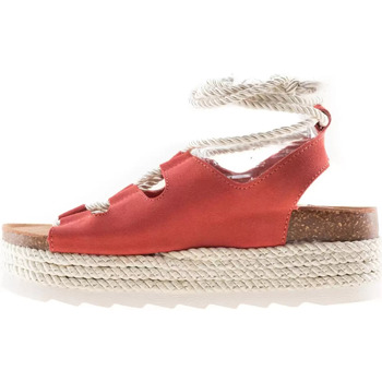 Scarpe Donna Sandali Colors of California sandali alla schiava platform corallo Rosso