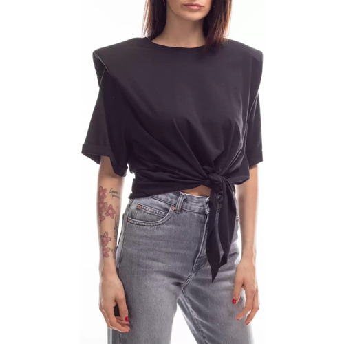Abbigliamento Donna T-shirt & Polo Jijil t-shirt nera con nodo Nero