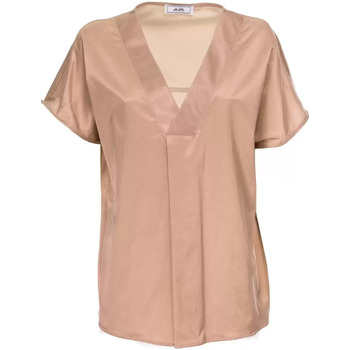 Abbigliamento Donna Top / T-shirt senza maniche Jijil blusa seta beige Beige