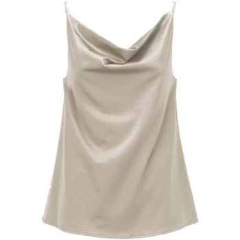 Abbigliamento Donna Top / T-shirt senza maniche Jijil top seta avorio Bianco