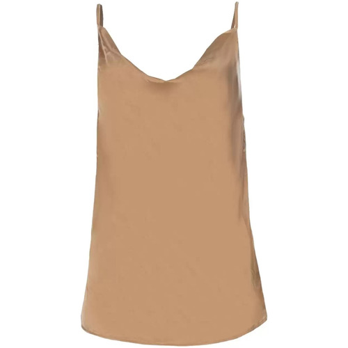 Abbigliamento Donna Top / T-shirt senza maniche Jijil top seta salmone Rosa