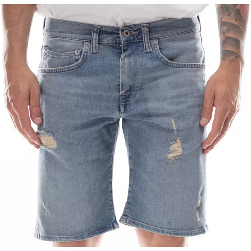 Abbigliamento Uomo Shorts / Bermuda Edwin short jeans uomo ED-55 Duke Repair wash Blu