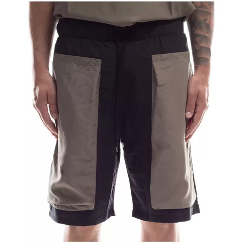 Abbigliamento Uomo Shorts / Bermuda Numero 00 bermuda da uomo bicolor Nero