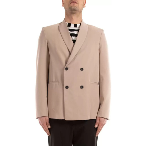 Abbigliamento Uomo Giacche Choice giacca doppiopetto uomo beige Marrone