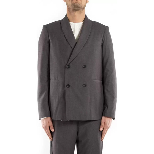 Abbigliamento Uomo Giacche Choice giacca doppiopetto uomo grigia Grigio