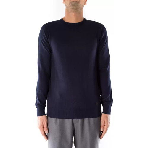 Abbigliamento Uomo Maglioni Outfit maglia in lana girocollo blu Blu
