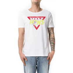 Abbigliamento Uomo T-shirt & Polo Happiness t shirt con stampa uomo Bianco