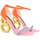 Scarpe Donna Décolleté Kat Maconie sandali multicolor con catena Suzu Multicolore
