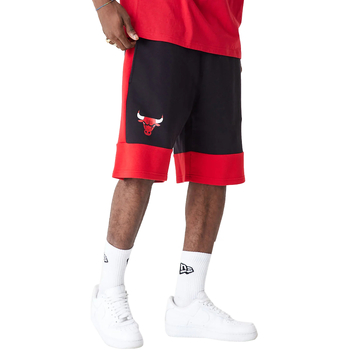 Abbigliamento Uomo Pinocchietto New-Era NBA Colour Block Short Bulls Rosso