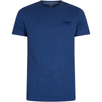 Abbigliamento Uomo T-shirt maniche corte Superdry T-shirt ricamata con logo vintage Blu