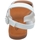 Scarpe Donna Sandali Malu Shoes Sandalo basso bianco due fasce in morbida pelle cinturino alla Bianco