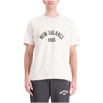 Abbigliamento Uomo T-shirt maniche corte New Balance  Beige