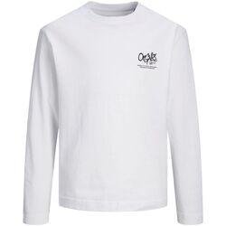 Abbigliamento Bambino T-shirt & Polo Jack & Jones 12242879 SILVERLAKE-BRIGHT WHITE Bianco