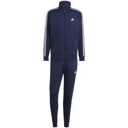 Abbigliamento Uomo Tuta adidas Originals Basic 3-Stripes Fleece Blu