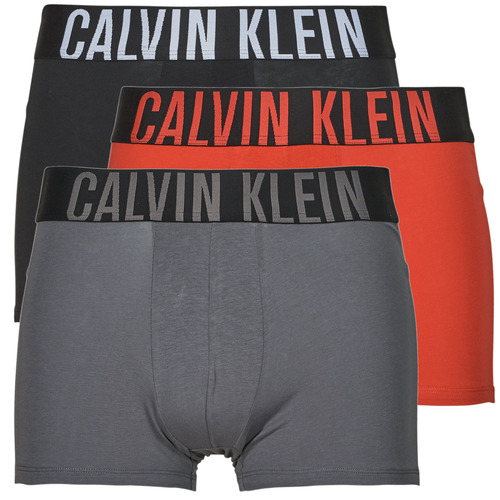 Biancheria Intima Uomo Boxer Calvin Klein Jeans TRUNK 3PK X3 Rosso / Nero / Grigio