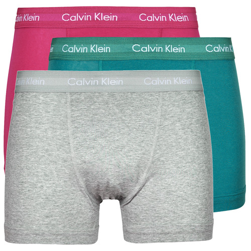 Biancheria Intima Uomo Boxer Calvin Klein Jeans TRUNK 3PK X3 Grigio / Verde / Viola