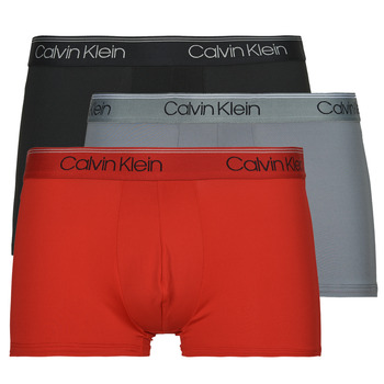 Calvin Klein Jeans LOW RISE TRUNK 3PK X3 Nero / Rosso / Grigio