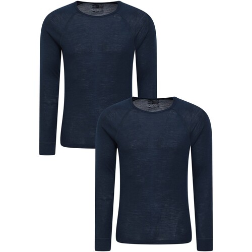 Abbigliamento Uomo T-shirts a maniche lunghe Mountain Warehouse MW463 Blu