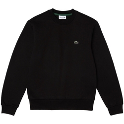Abbigliamento Uomo Felpe Lacoste Organic Brushed Cotton Sweatshirt - Noir Nero