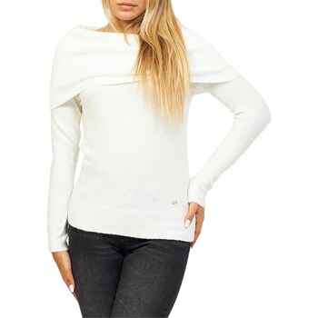 Abbigliamento Donna T-shirts a maniche lunghe Yes Zee M054-BT00 Bianco