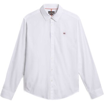 Abbigliamento Uomo Camicie maniche lunghe Napapijri G-Graie 1 Bianco