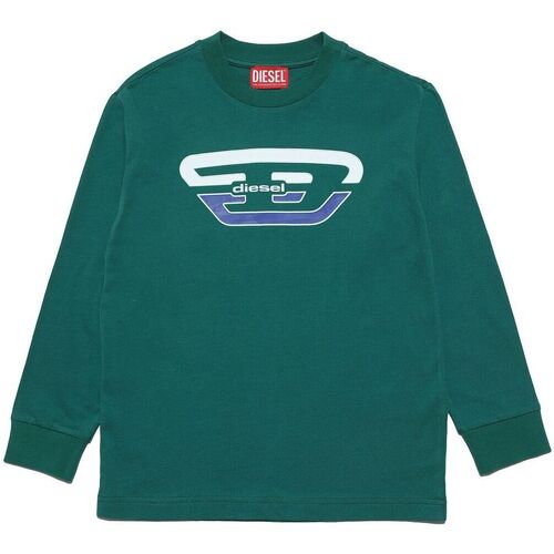 Abbigliamento Unisex bambino T-shirts a maniche lunghe Diesel Maglietta J013780DAYD Verde