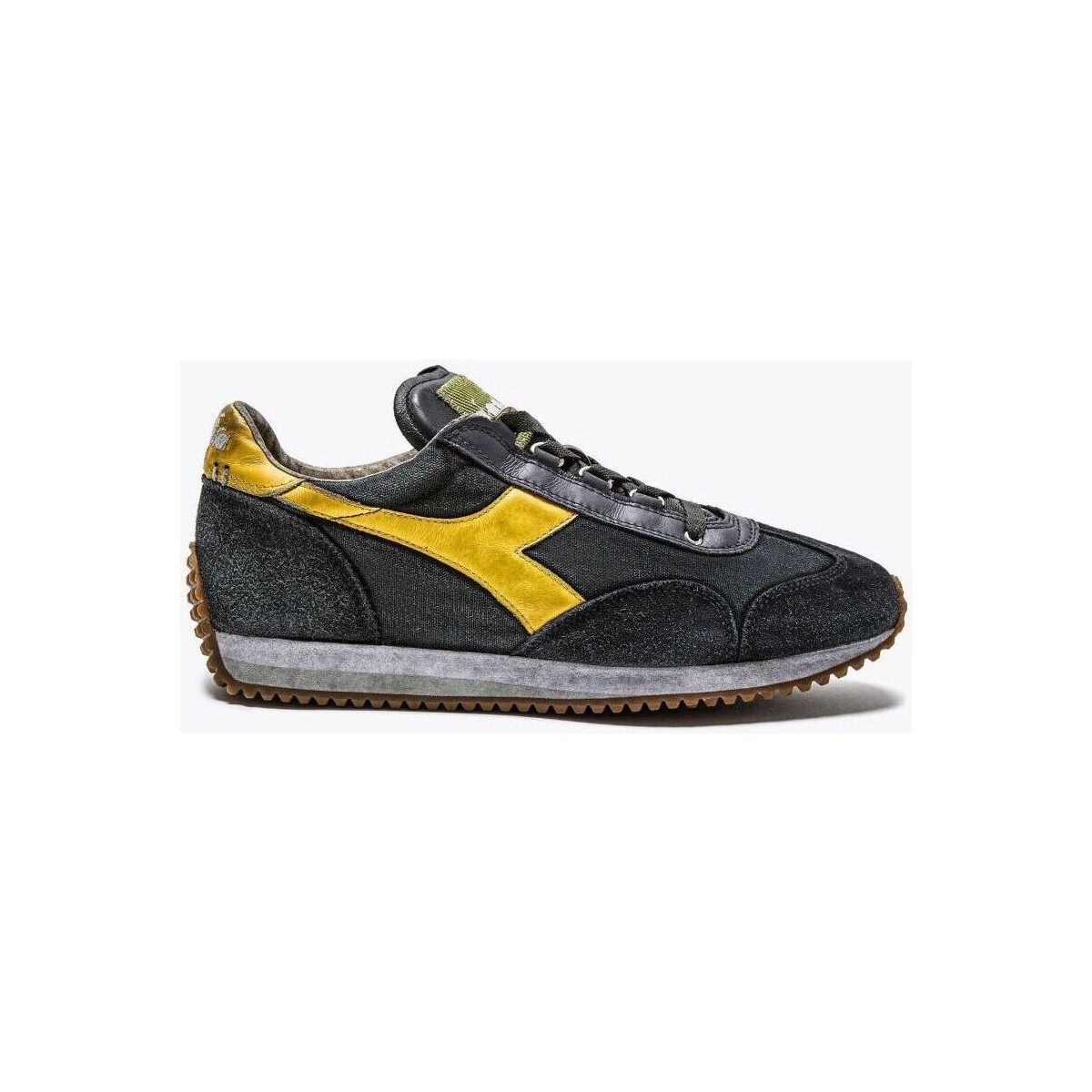 Scarpe Uomo Sneakers Diadora 174736.C0002 EQUIPE H DIRTY STONE-BLACK/ANTRACITE EBANO Nero
