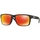 Orologi & Gioielli Uomo Occhiali da sole Oakley OO9102 HOLBROOK Occhiali da sole, Nero/Rosso, 55 mm Nero