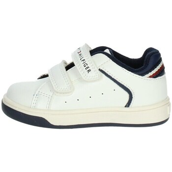 Scarpe Unisex bambino Sneakers alte Tommy Hilfiger T1B9-33095-1355 Bianco